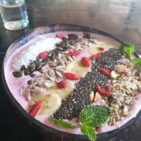 Berry smoothie bowl at Karma Kafe in Koh Phangan