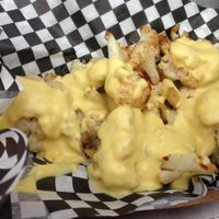 Grilled cauliflower with chee at Star Truck - Food Truck in Ithaca