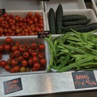 fresh organic produce and vegan products at La Caracola in Malaga