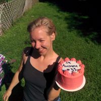 Birthday Cake at The Boombox Bakeshop in London