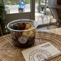 Vegan acai smoothiebowl (was literally ice)  at Juice Queen in Koh Samui