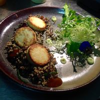 ";scallops ";   at Lupin Restaurante Vegetariano in Porto