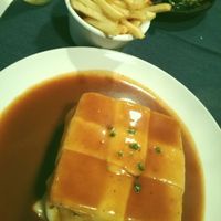 francesinha a lupin at Lupin Restaurante Vegetariano in Porto