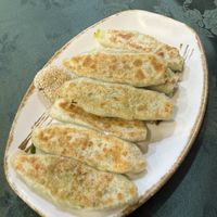 Cabbage with veg ham bits inside, and they gave me a free red bean pastry!  at Jīng Yuán SùShí Guǎn 京園素食館 in Taipei