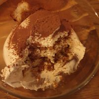 Delicious vegan tiramisu! at Burgerlijk in Maastricht