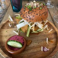 Tempeh burger (Sateh taste)  at Burgerlijk in Maastricht