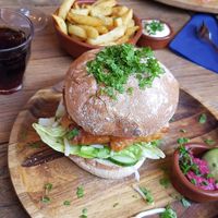 Delicious tempeh burger at Burgerlijk in Maastricht