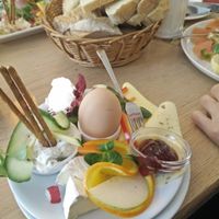 Vegetarian breakfast "Au ja". Was decent but pricey. at Hofcafe in Bamberg