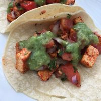 vegan tacos at Cafe Verde in New Smyrna Beach
