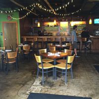 inside seating at Cafe Verde in New Smyrna Beach