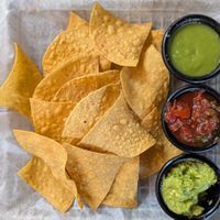 Chips and Salsa Sampler at Cafe Verde in New Smyrna Beach