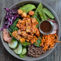 Vegan Poke Salad at Cafe Verde in New Smyrna Beach