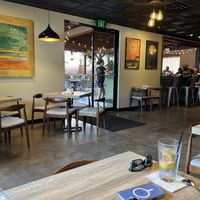 Inside sitter with view of covered patio  at Cafe Verde in New Smyrna Beach