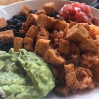 Burrito bowl at Cafe Verde in New Smyrna Beach