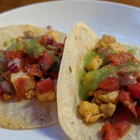 Tofu tacos at Cafe Verde in New Smyrna Beach