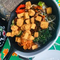 Bibimbap with Tofu at Cafe Verde in New Smyrna Beach