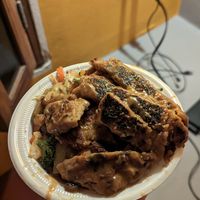 Falafel rice bowl at Wrap N Roll in San Juan Del Sur