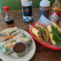 Four Season Rolls & All Chay Banh Mi - Spicy at All Chay in Salt Lake City