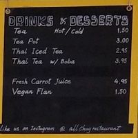 Current Menu 5/5 at All Chay in Salt Lake City