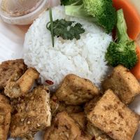 Lemongrass Tofu Rice Bowl at All Chay in Salt Lake City