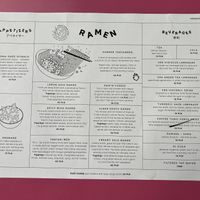 menu (Sep 2023)  at Vegan Ramen Shop - Finlandzka in Warsaw