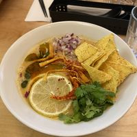 Mango habanero ramen  at Vegan Ramen Shop - Finlandzka in Warsaw