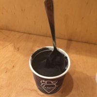 black coconut ice cream at Vegan Ramen Shop - Finlandzka in Warsaw