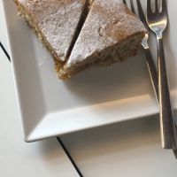 Cake with orange jam at Brunchy Bar in Padua