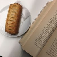 Maple syrup and walnut croissant at Brunchy Bar in Padua