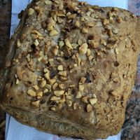 Hazelnut-chocolate cream filled croissant   at Don Carlos in Turin
