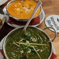 Mango Paneer, Palak Paneer at Zafran in Bamberg