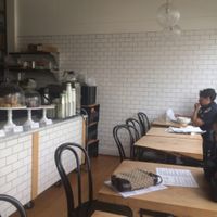 small indoor seating area  at Nourish Cafe - Richmond District in San Francisco