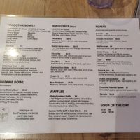 Menu at Nourish Cafe - Richmond District in San Francisco
