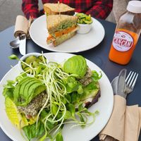 Banh Mi and Tuna Sandwich at Nourish Cafe - Richmond District in San Francisco