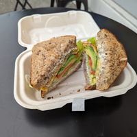 Frittata sandwich at Nourish Cafe - Richmond District in San Francisco