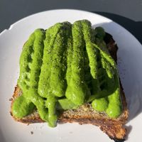Avocado toast with chimichurri saucee  at Nourish Cafe - Richmond District in San Francisco