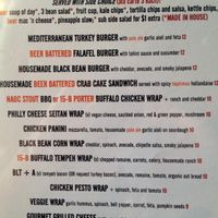 Menu at Earth Friends Cafe in New Albany