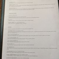Menu at Naked Cafe in Kelowna