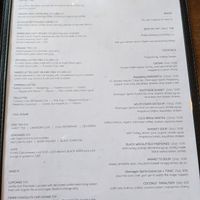 Menu at Naked Cafe in Kelowna