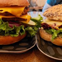 Burger Gluten Free and not at Naked Cafe in Kelowna