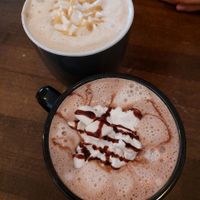 Hot chocolate and Latte 😍😋 at Naked Cafe in Kelowna