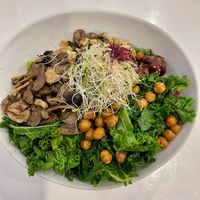 Green flag bowl  at Naked Cafe in Kelowna