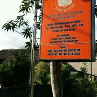 Restaurant sign  at Puri Kirana in Lembongan