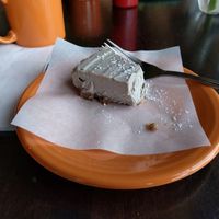 Cheese cake! at Allie's Vegan Pizzeria and Cafe in Spokane