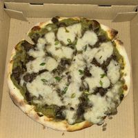 mushroom pizza   at Allie's Vegan Pizzeria and Cafe in Spokane