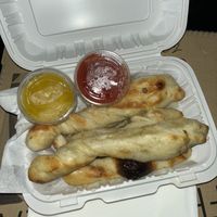 garlic rolls  at Allie's Vegan Pizzeria and Cafe in Spokane