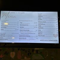 Menu  at Allie's Vegan Pizzeria and Cafe in Spokane