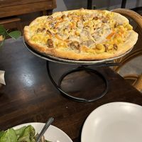 Hot mess pizza  at Allie's Vegan Pizzeria and Cafe in Spokane