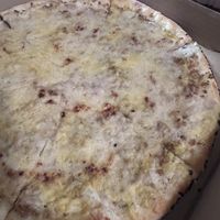 Spicy sausage pizza  at Allie's Vegan Pizzeria and Cafe in Spokane