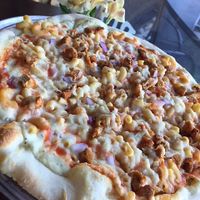 Hot Mess Pizza at Allie's Vegan Pizzeria and Cafe in Spokane